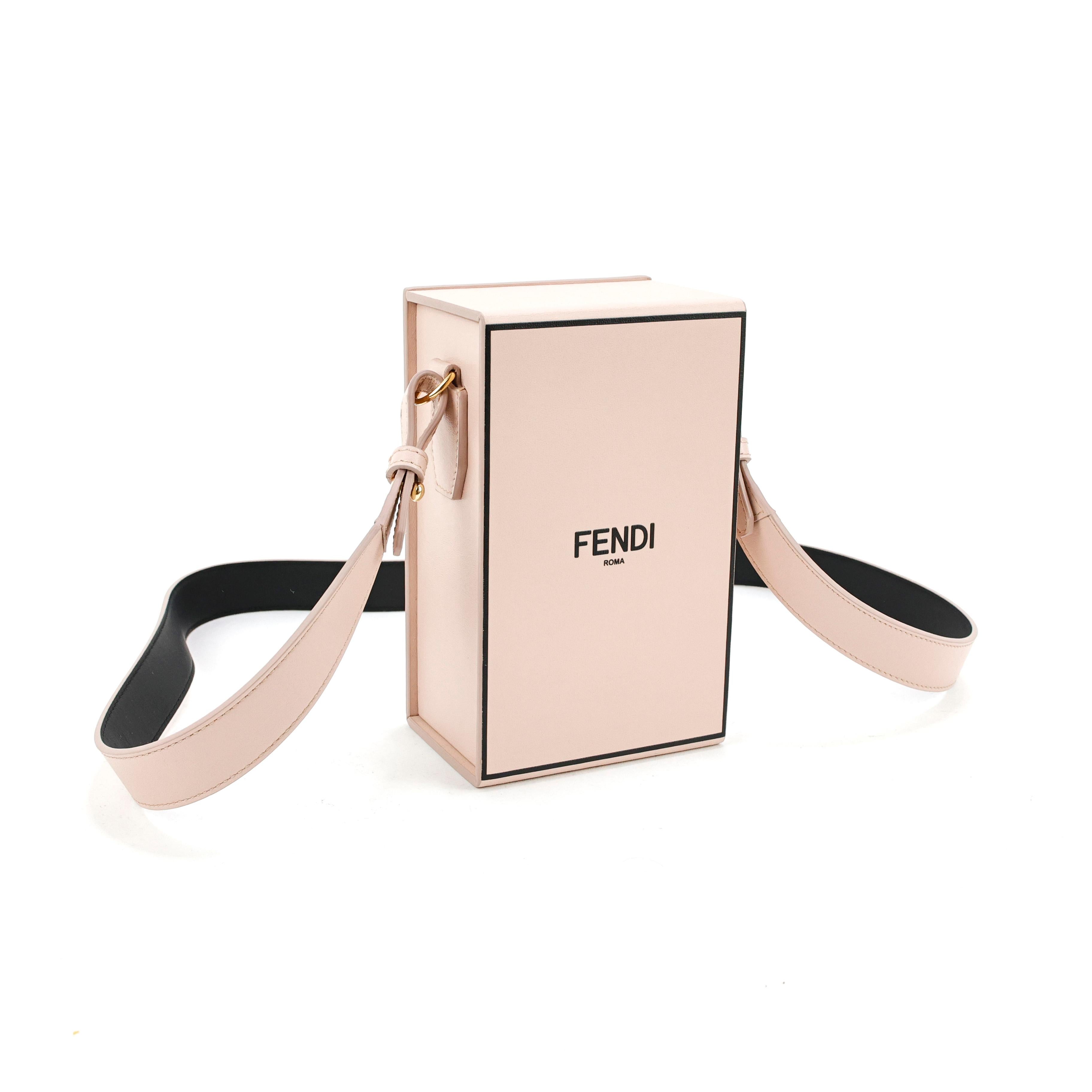 Fendi Box Shape Bag in Leather For Sale 4