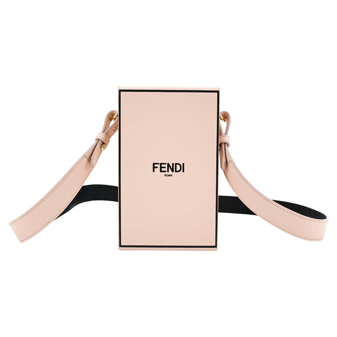 Fendi Box Shape Bag in Leather For Sale at 1stDibs