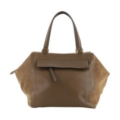 Fendi Boxy Tote Leather and Suede Medium