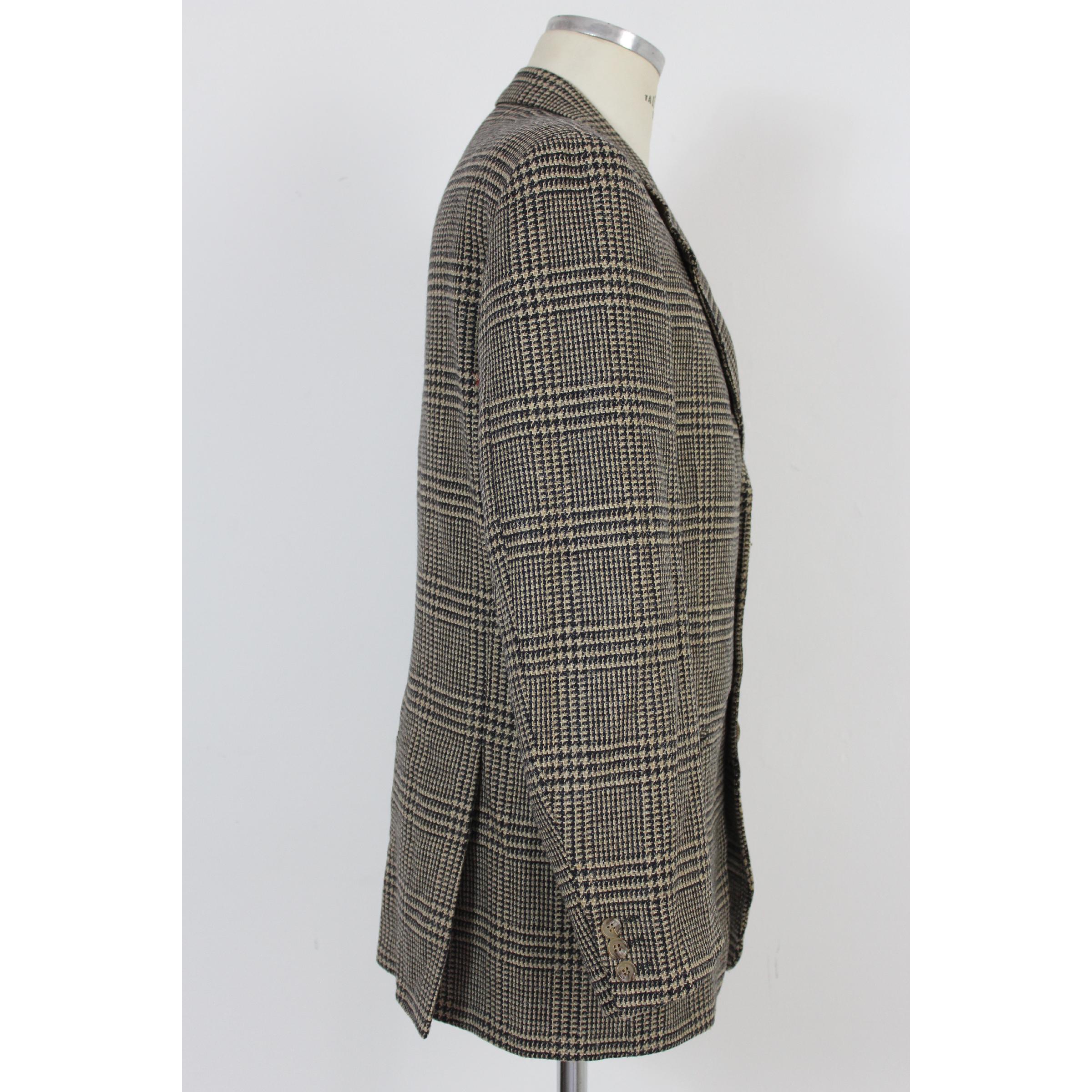 Gray Fendi Brown Beige Wool Tweed Classic Jacket  1990s