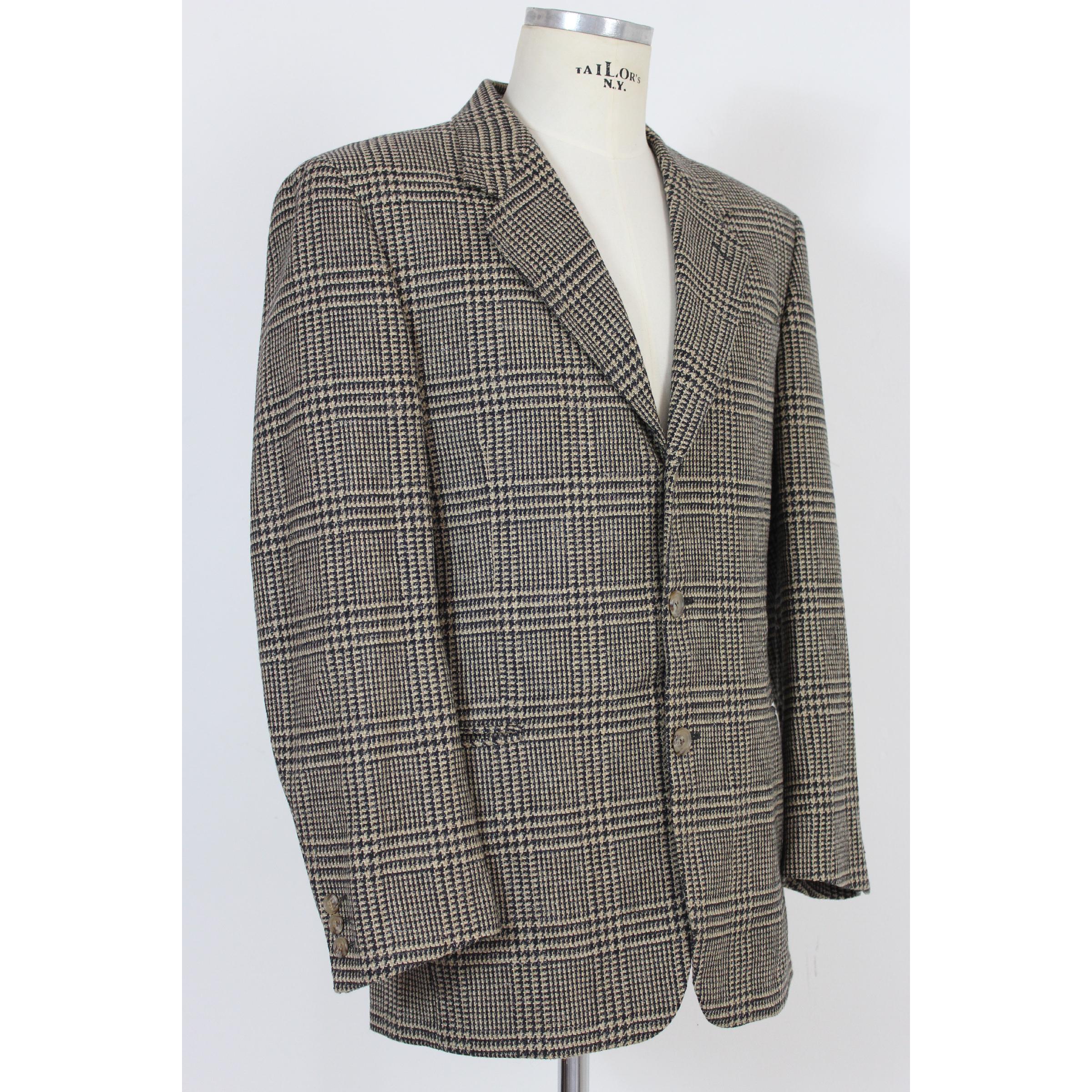 Fendi Brown Beige Wool Tweed Classic Jacket  1990s In Excellent Condition In Brindisi, Bt