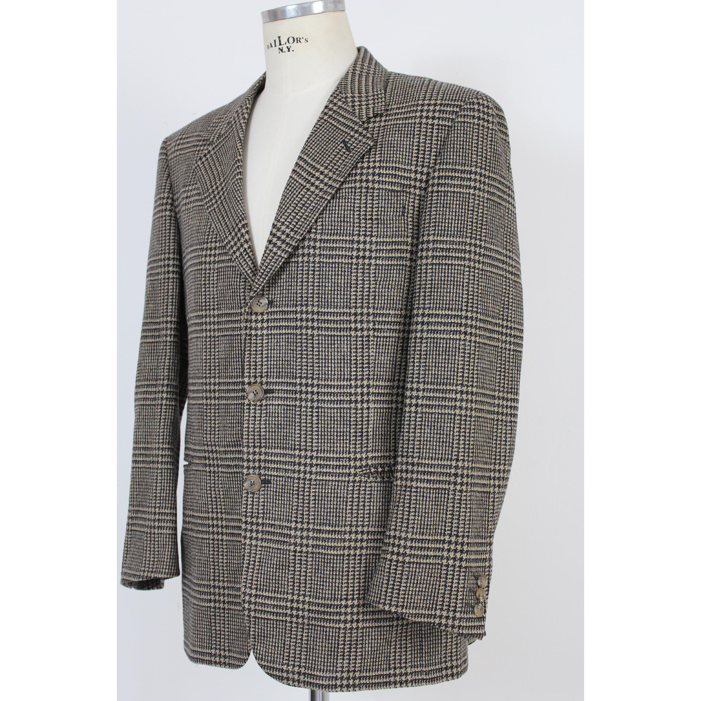 Men's Fendi Brown Beige Wool Tweed Classic Jacket  1990s