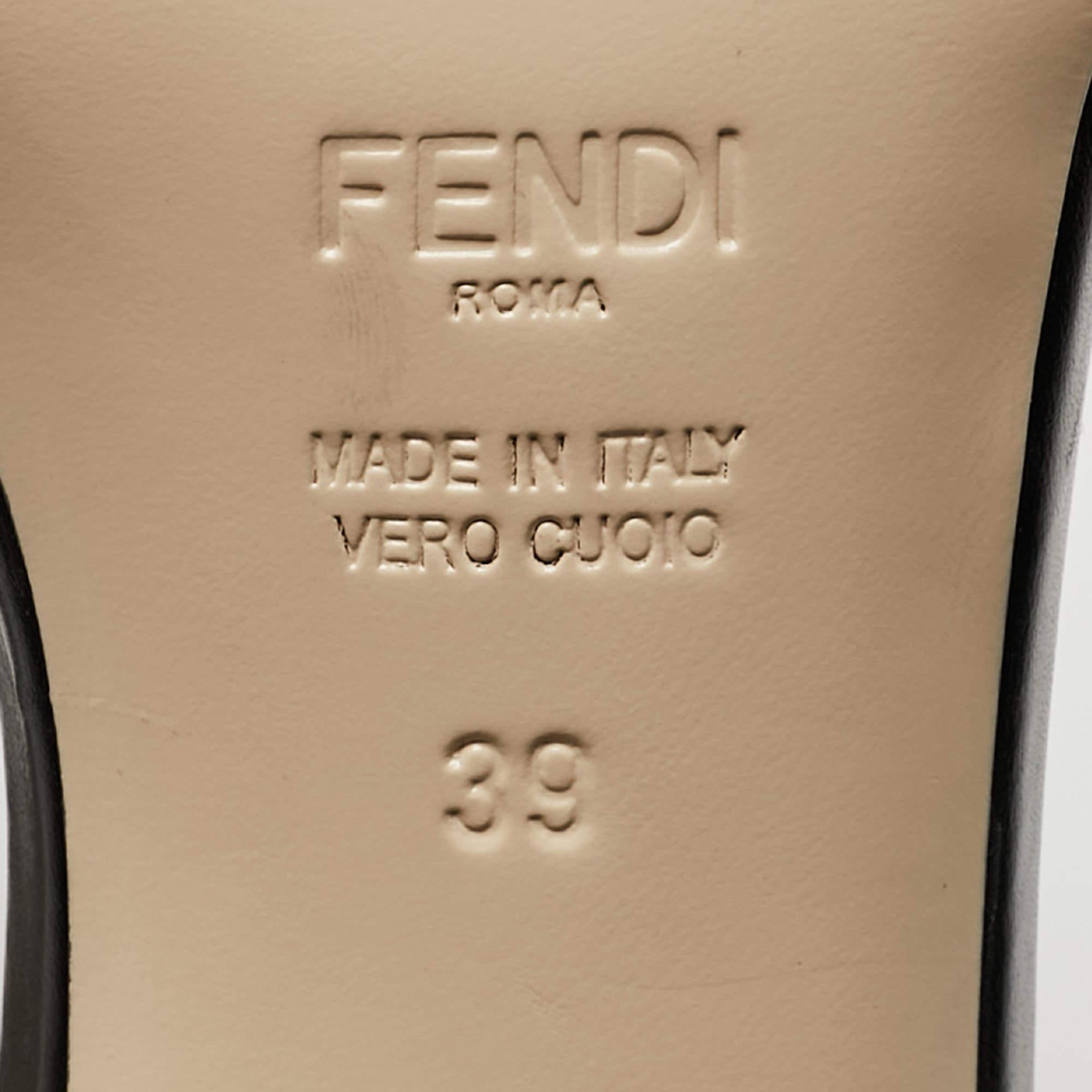 Women's Fendi Brown/Beige Zucca Velvet Slide Sandals Size 39