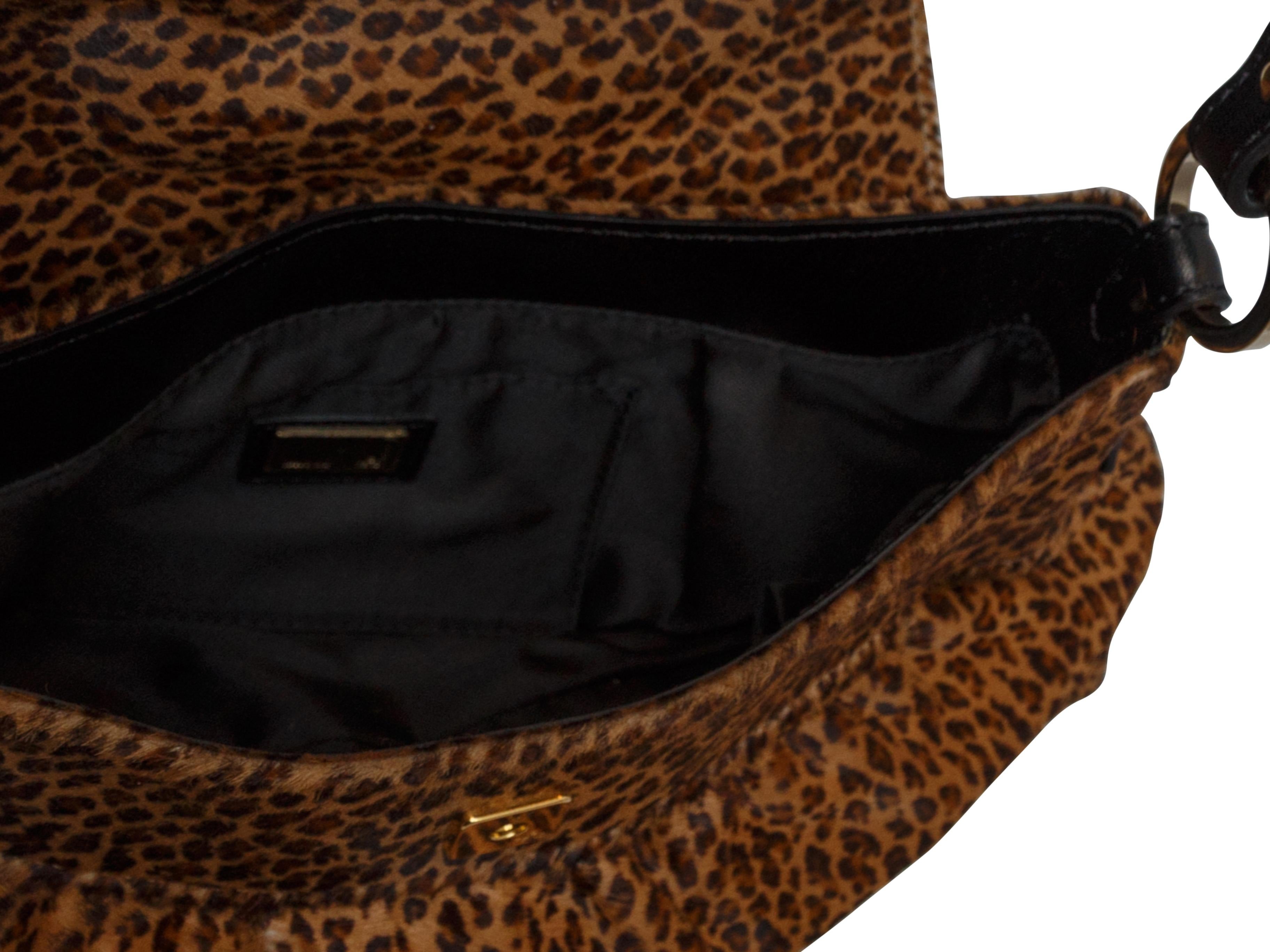 Women's Fendi Brown & Black Borsa Chef Ponyhair Shoulder Bag