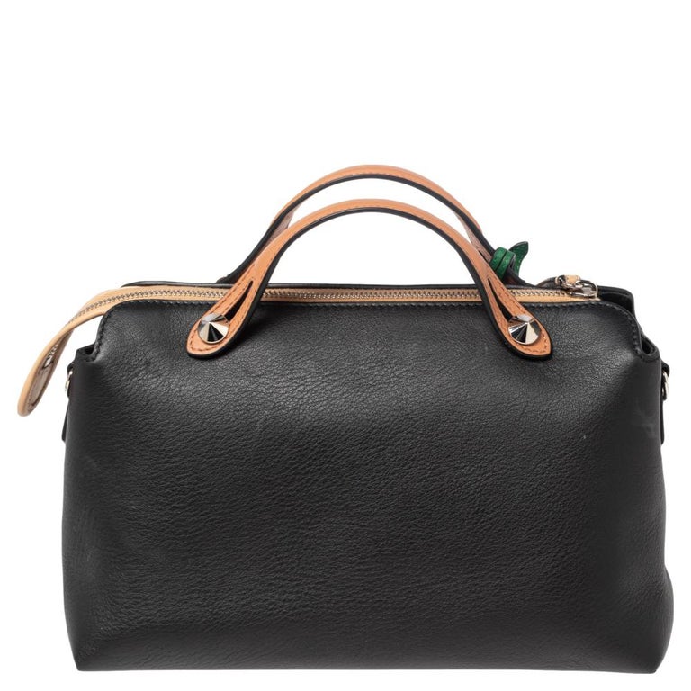 Fendi Brown/Black Leather Small By The Way Shoulder Bag at 1stDibs