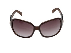 Fendi Brown Buckle Motif Oversize Sunglasses