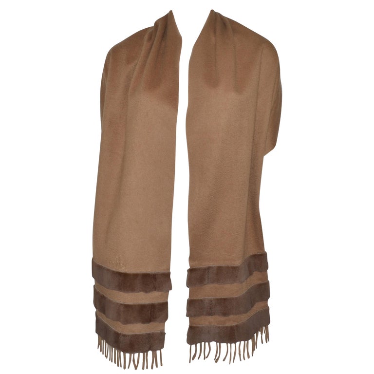 fendi shawl with fur
