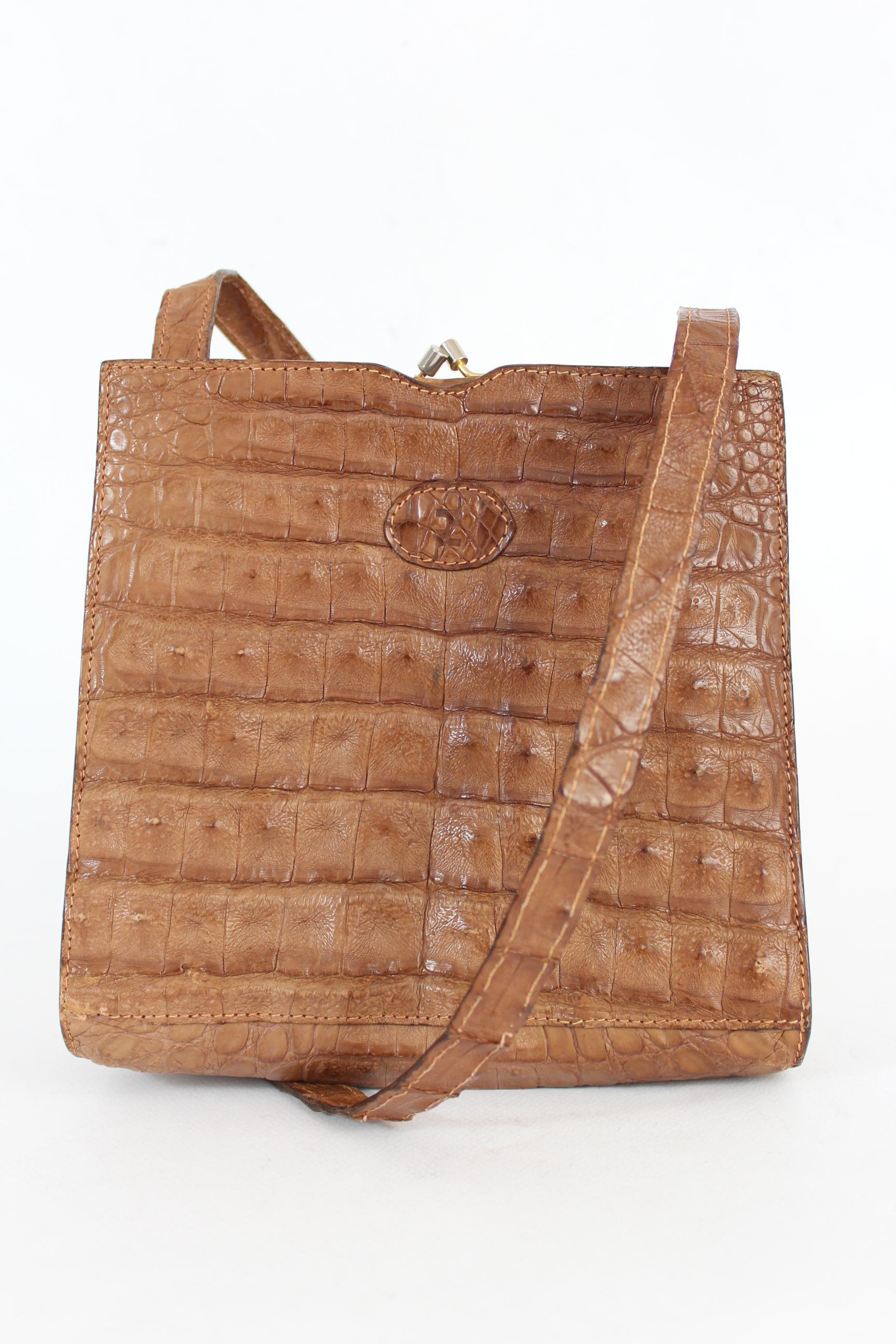 crocodile skin crossbody bag