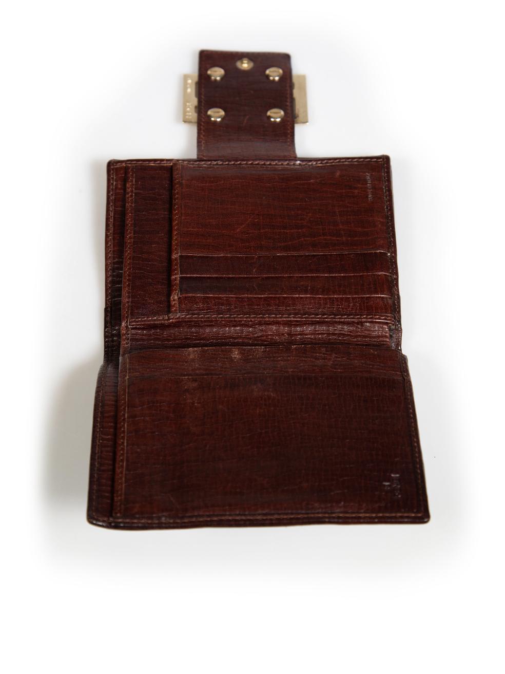 Women's Fendi Brown FF Logo Zucchino Bifold Wallet
