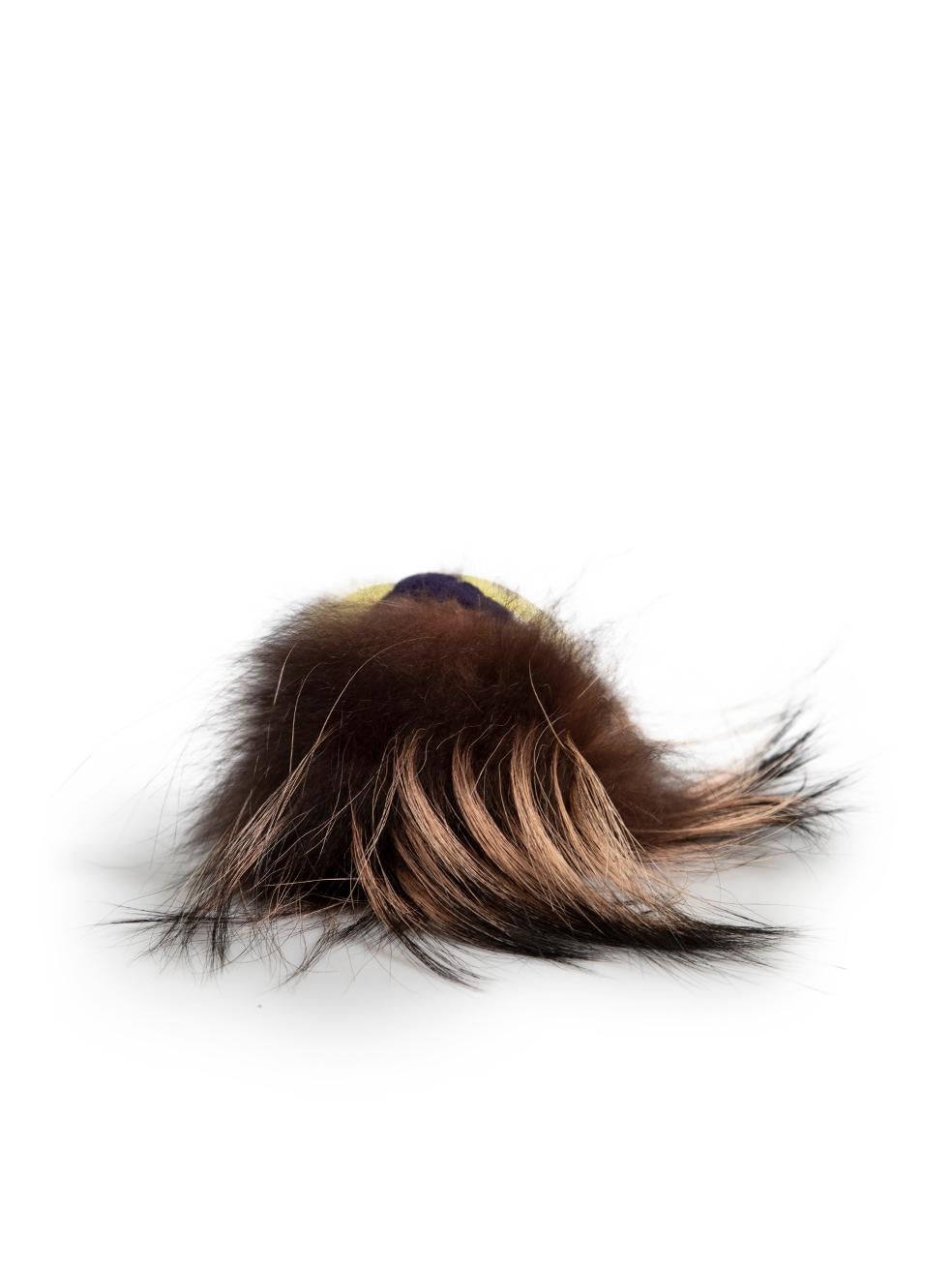 Women's Fendi Brown Fur Bag Bug Charm