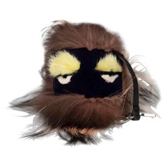 Fendi Brown Fur Bag Bug Charm