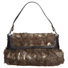 Fendi Brown Fur Chef Baguette