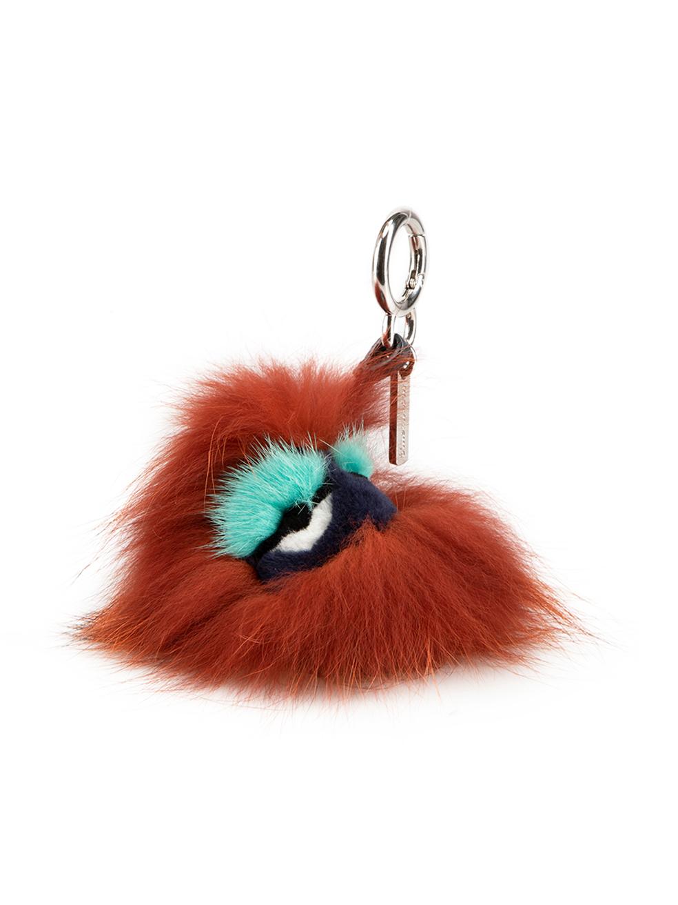 CONDITION is Very good. Hardly any visible wear to keyring is evident on this used Fendi designer resale item. This item comes with original dust bag.



Details


Blueminous

Brown

Fur

Keyring

Face design

Push clasp



 

Composition

EXTERIOR: