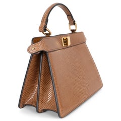 Fendi brown Karung PEEKABOO ISEEU PETITE Bag