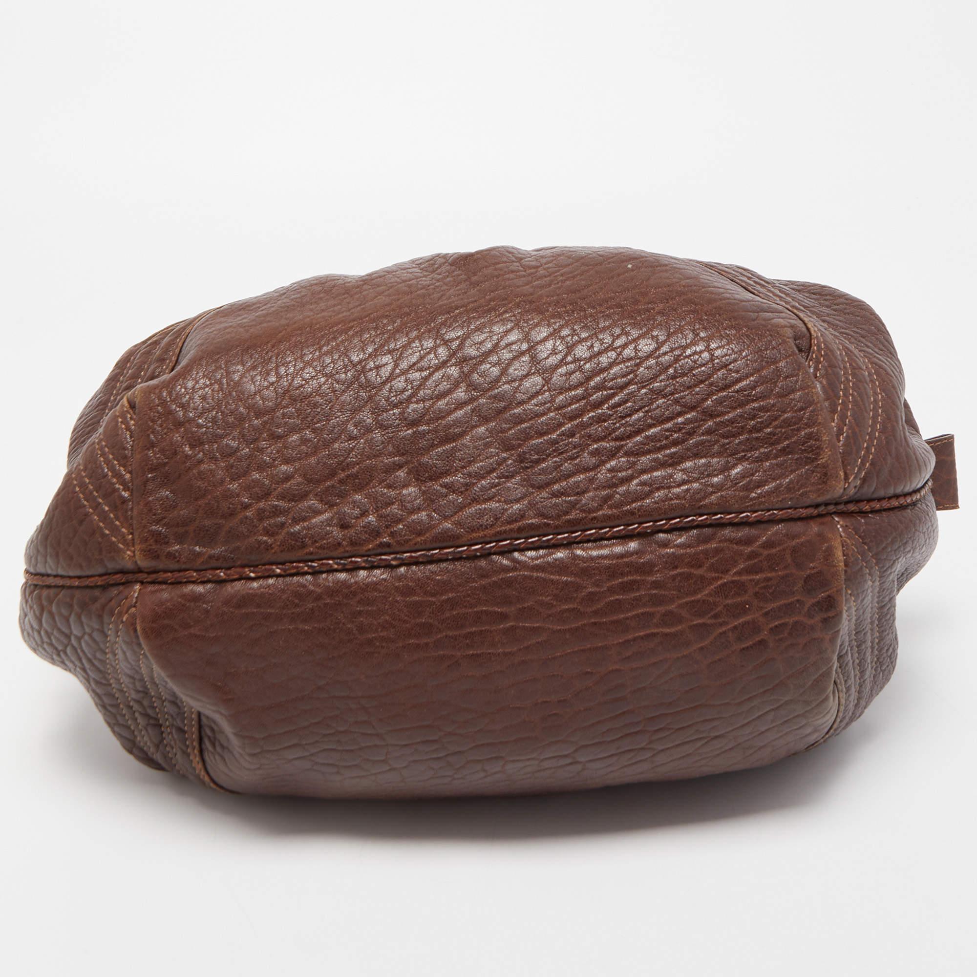Women's Fendi Brown Leather Baby Spy Bag