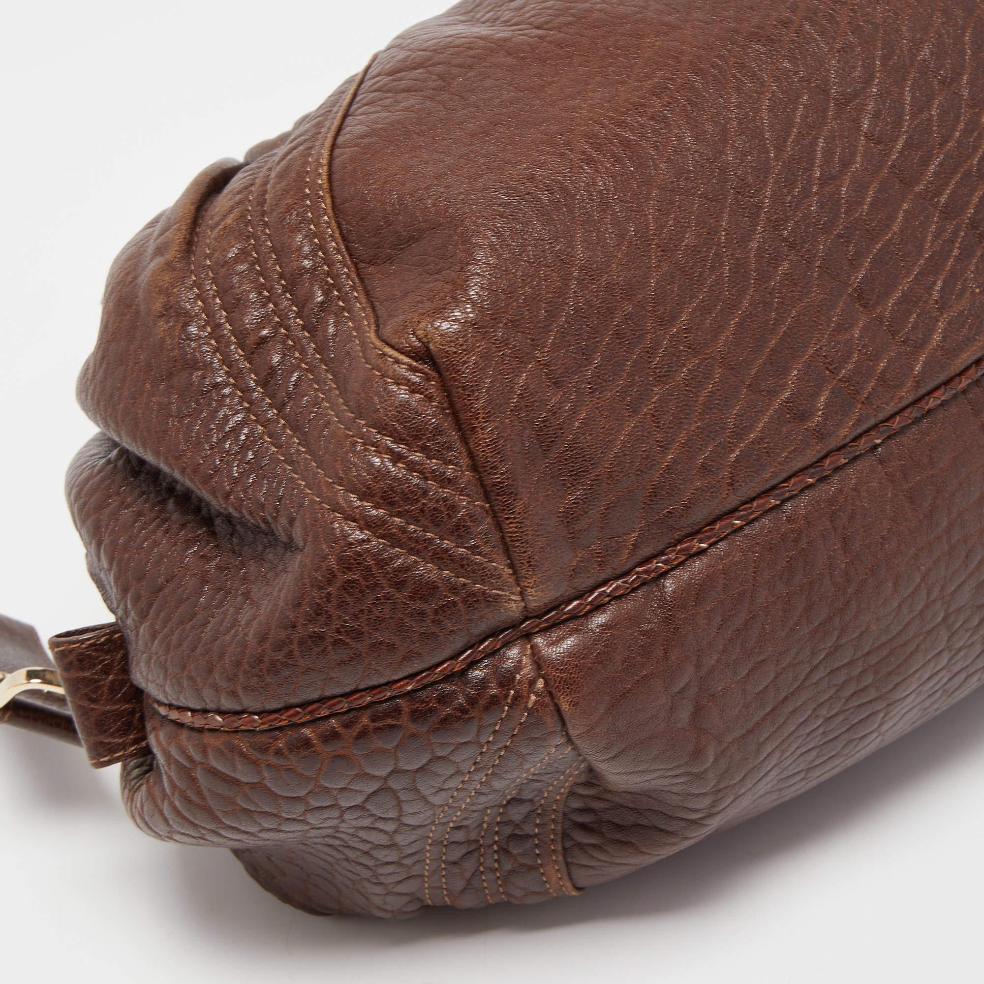 Fendi Brown Leather Baby Spy Bag 1