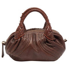 Borsa Fendi Baby Spy in pelle marrone