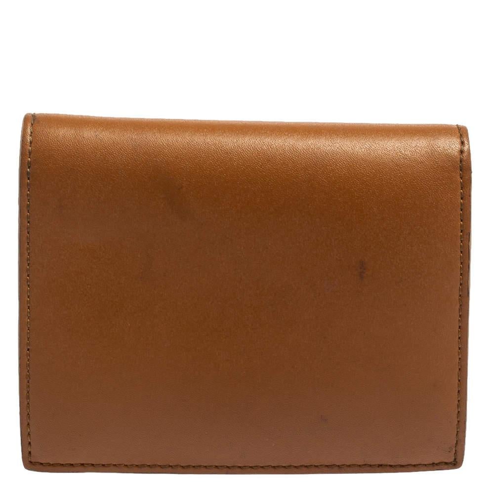 Women's Fendi Brown Leather By The Way Bifold Wallet