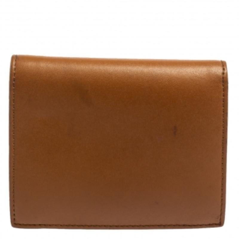 Fendi Brown Leather By The Way Bifold Wallet For Sale 2
