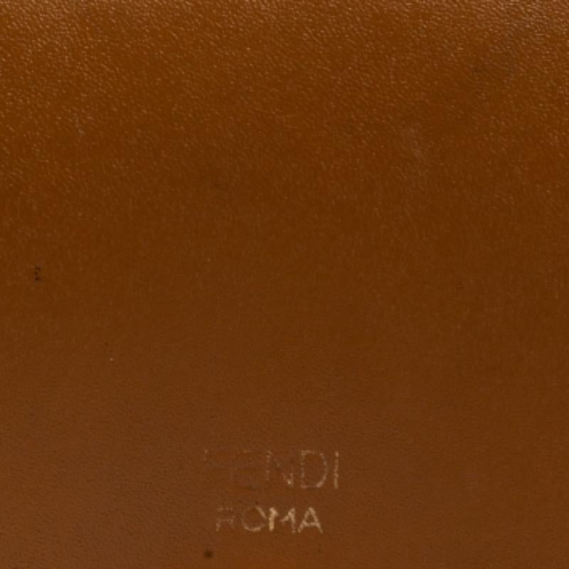 Fendi Brown Leather By The Way Bifold Wallet For Sale 5