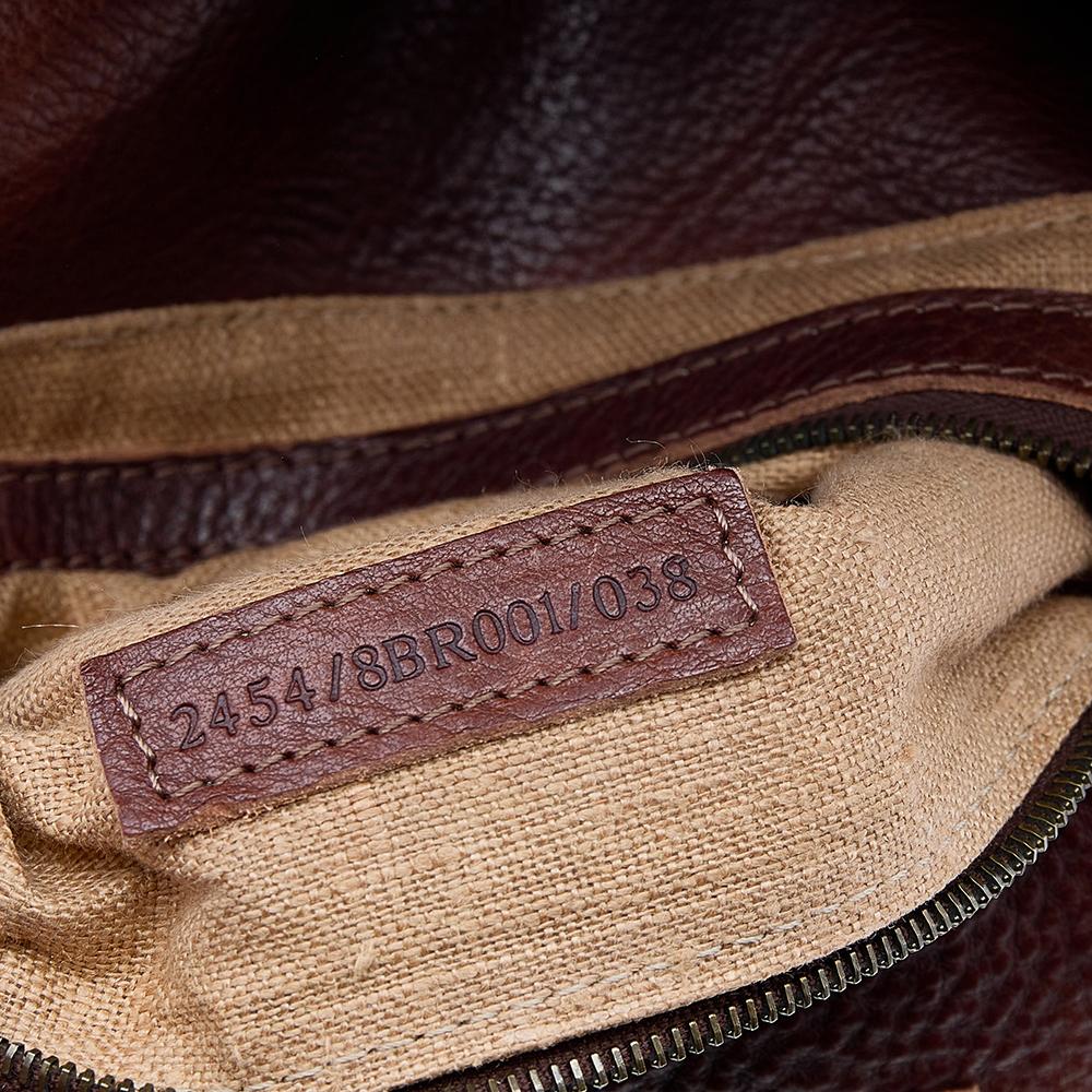 Fendi Brown Leather F Logo Mama Forever Shoulder Bag In Good Condition In Dubai, Al Qouz 2