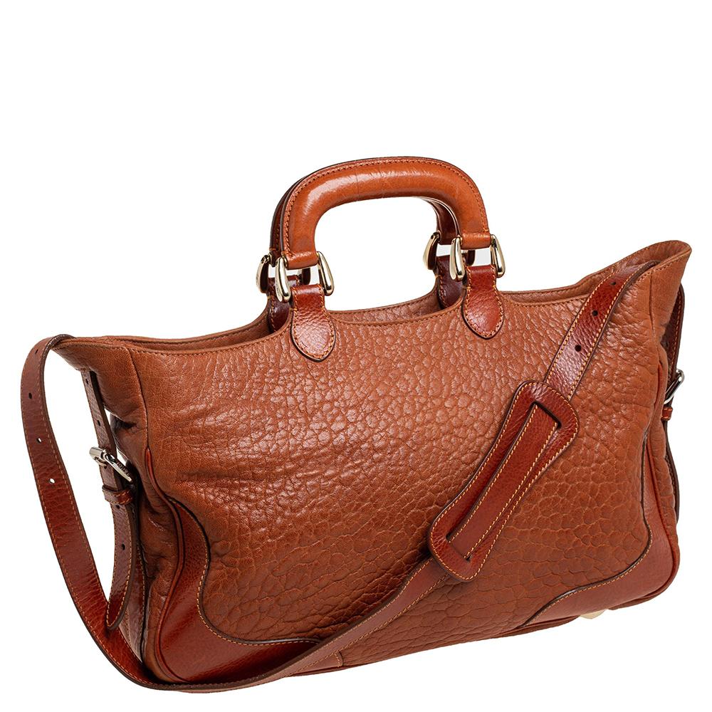 Fendi Brown Leather IT Tote In Good Condition In Dubai, Al Qouz 2