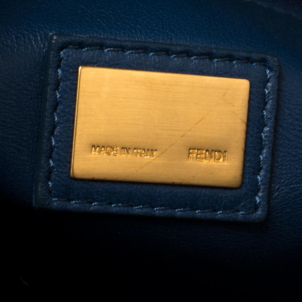Fendi Braune Ledertasche mit großem Peekaboo-Griff 4