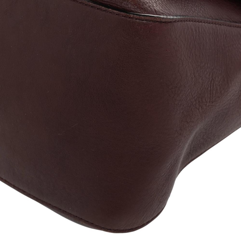 Fendi Brown Leather Mama Baguette Shoulder Bag 4
