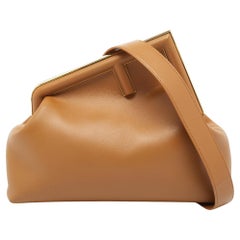 Fendi Brown Leather Medium Fendi First Shoulder Bag