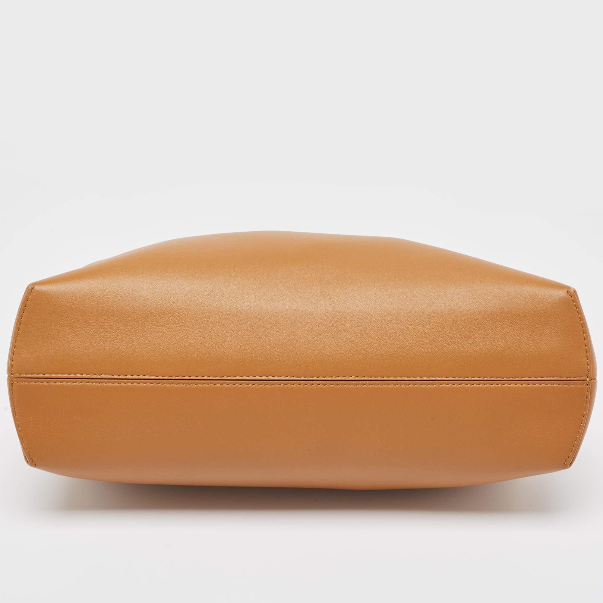 Fendi Brown Leather Medium First Shoulder Bag For Sale 10