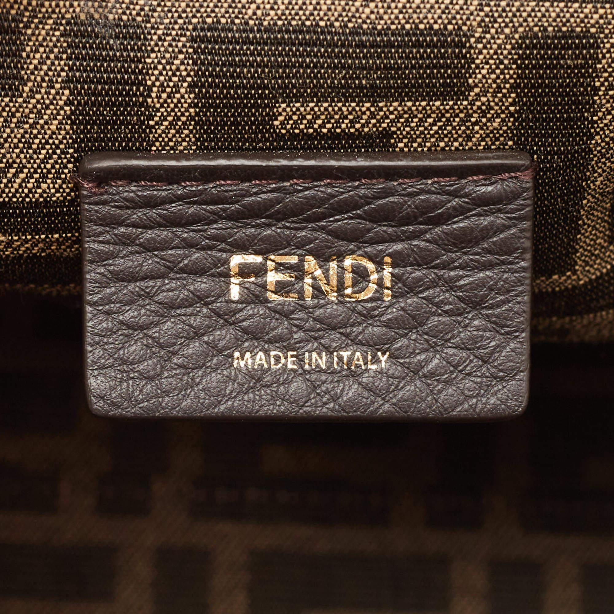 Fendi Brown Leather Medium First Shoulder Bag 5