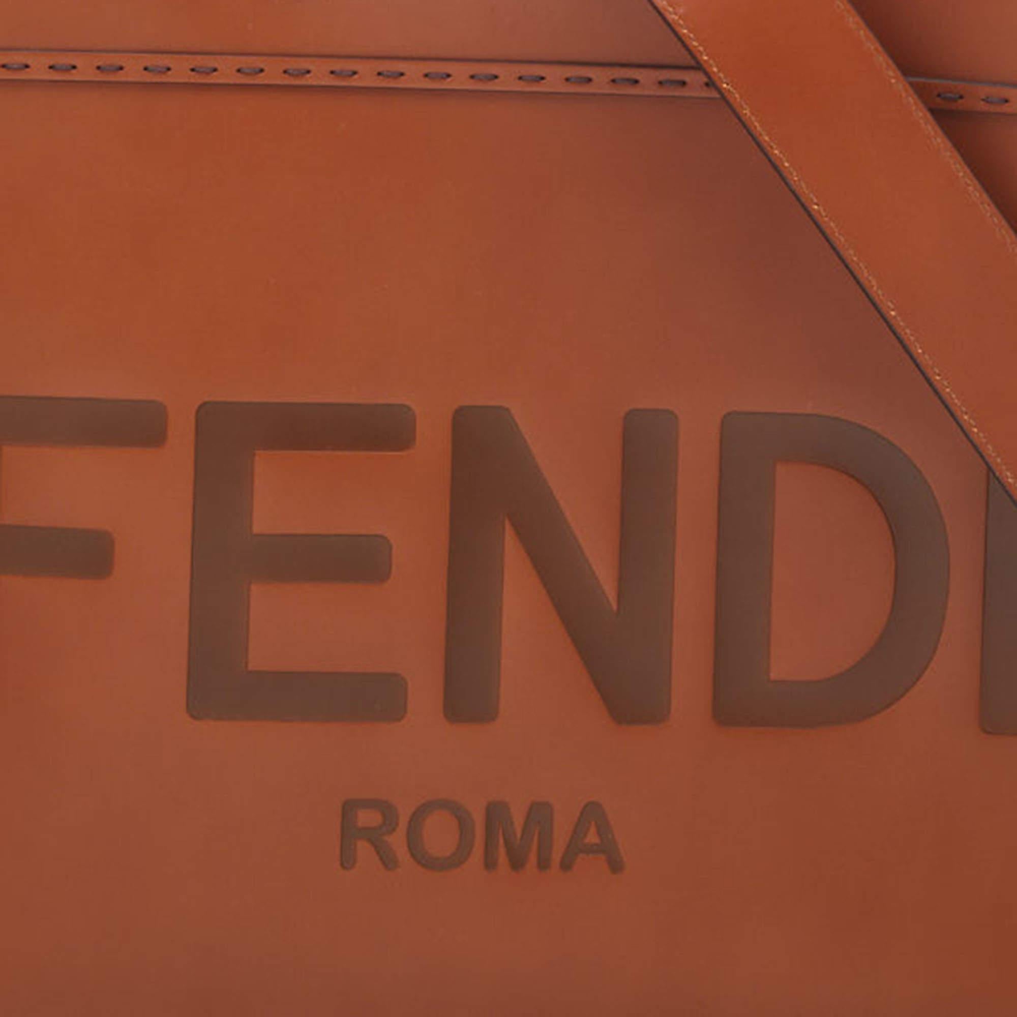 Fendi Brown Leather Medium Sunshine Tote 6