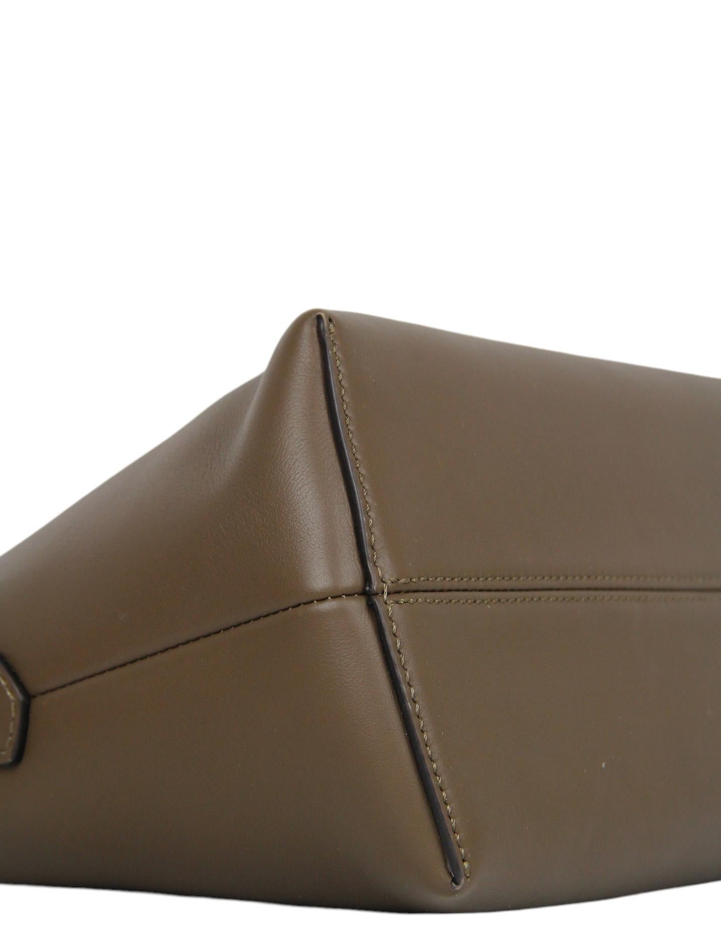 Women's Fendi Brown Leather Monogram By The Way Medium Boston Bag rt $2390