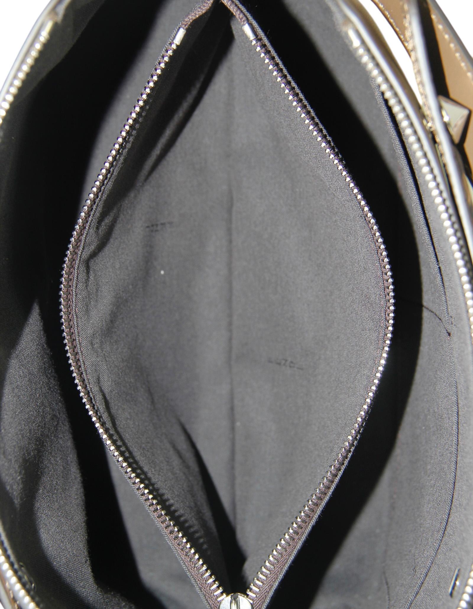 Fendi Brown Leather Monogram By The Way Medium Boston Bag rt $2390 2