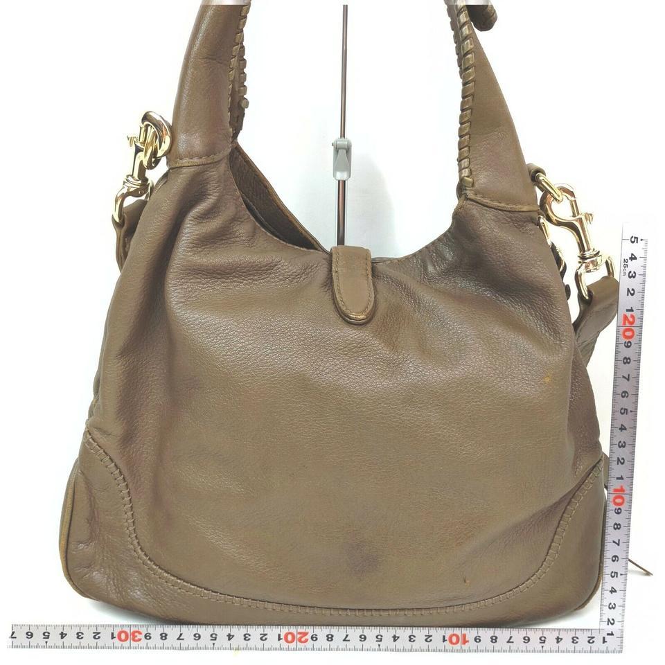 Fendi Brown Leather New Jackie Fringe Tassel Hobo Bag 863169 For Sale 4