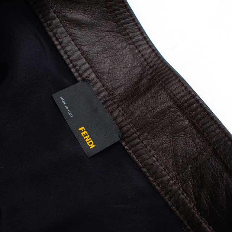 Fendi Women Black Leather Skirt main image 1