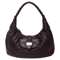 Fendi Brown Leather Shoulder Bag