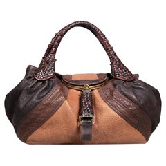 Fendi Brown Leather Spy Bag