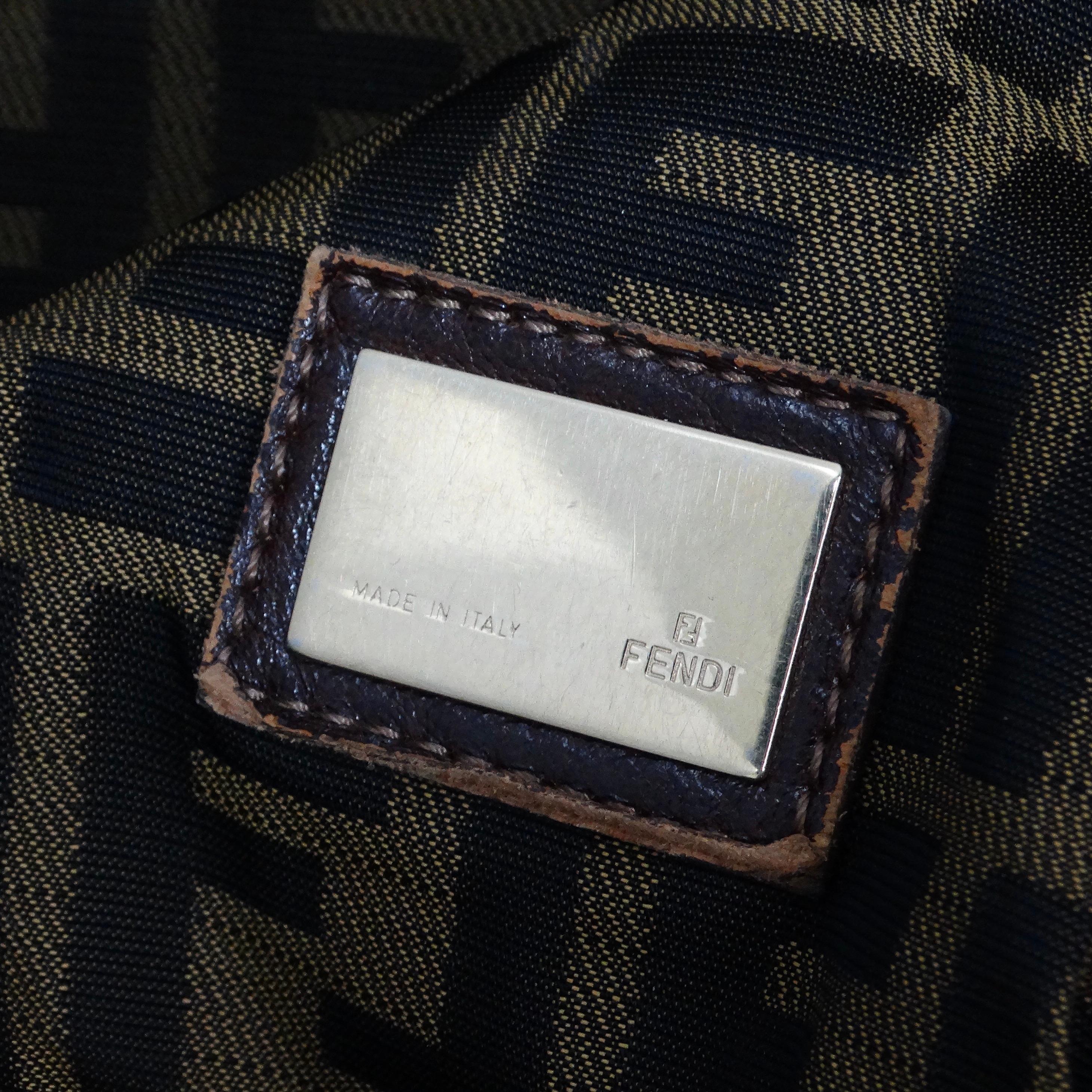 Fendi Brown Leather Spy Shoulder Bag For Sale 9