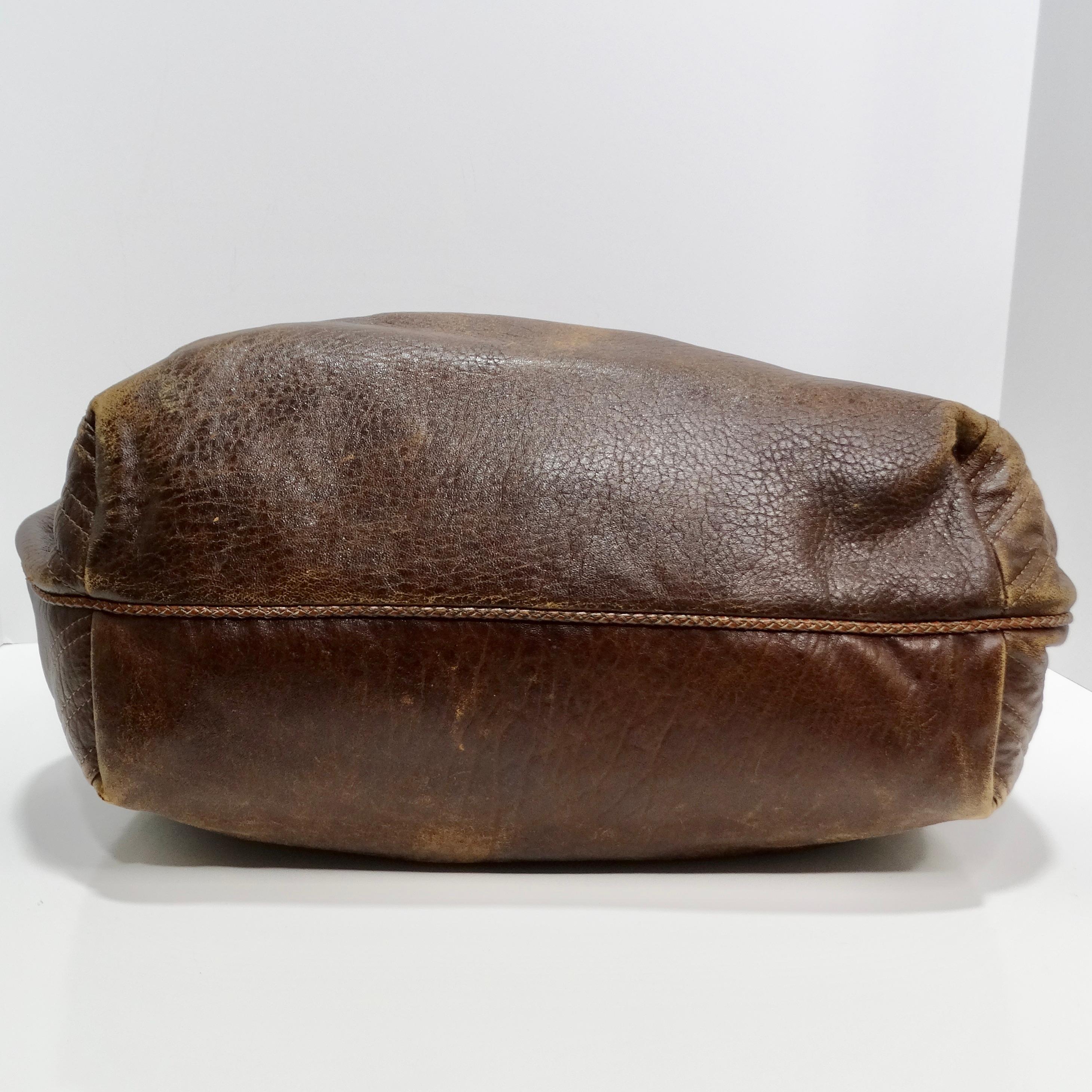 Fendi Brown Leather Spy Shoulder Bag For Sale 4
