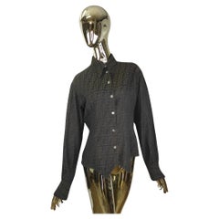 Chemise en coton monogramme Brown de Fendi