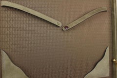 Fendi Brown Monogram FF Zucca Attache Hard Trunk Briefcase 1FE1020