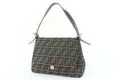 Fendi Brown Monogram FF Zucca Baguette Mamma Shoulder Bag 97ff19