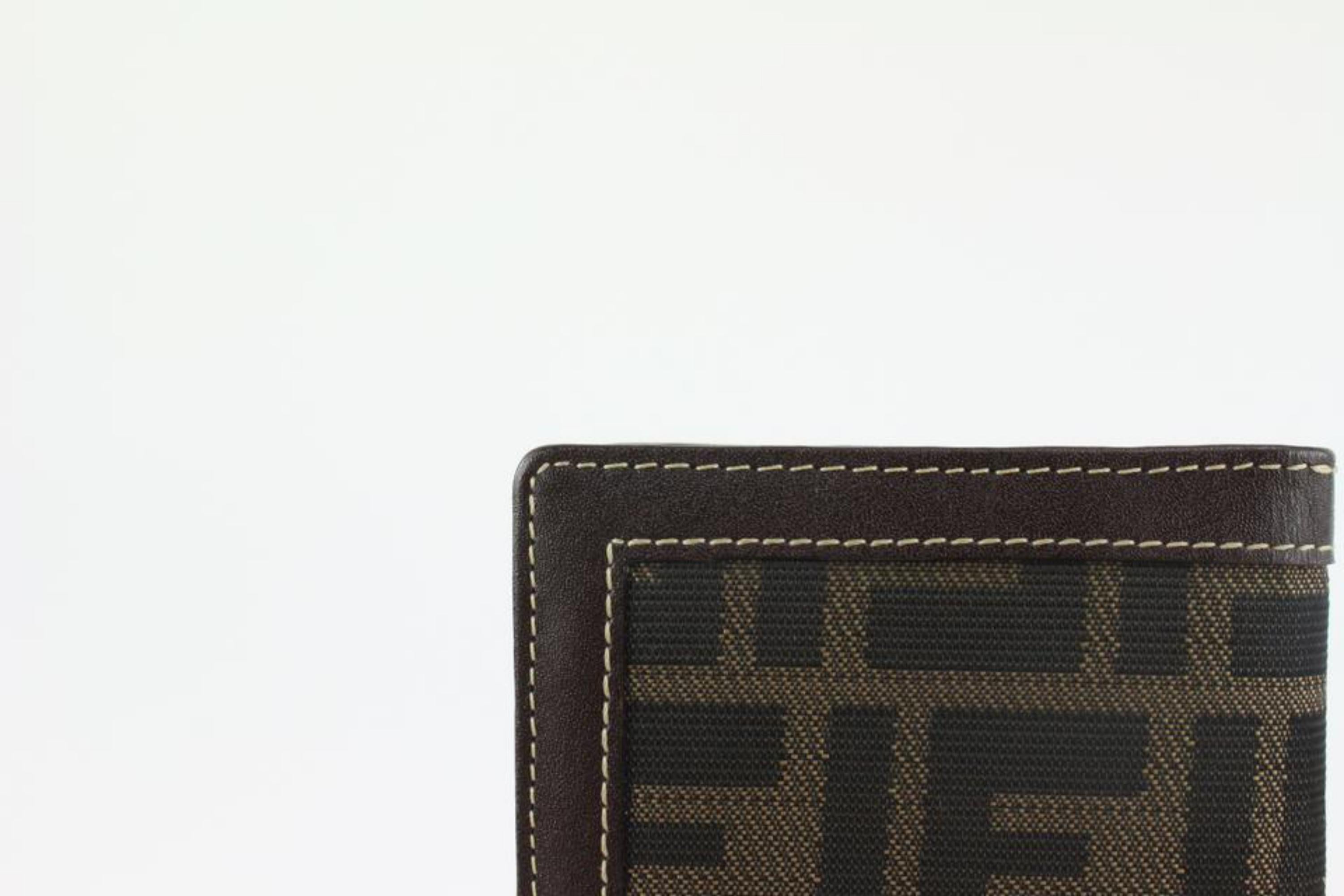 Fendi Brown Monogram FF Zucca Long Flap Wallet 1220f44 6
