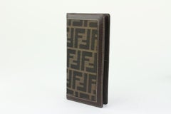 Fendi Brown Monogram FF Zucca Long Flap Wallet 1220f44