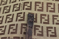 Fendi Brown Monogram FF Zucca Roll Tote Bag 1020f49