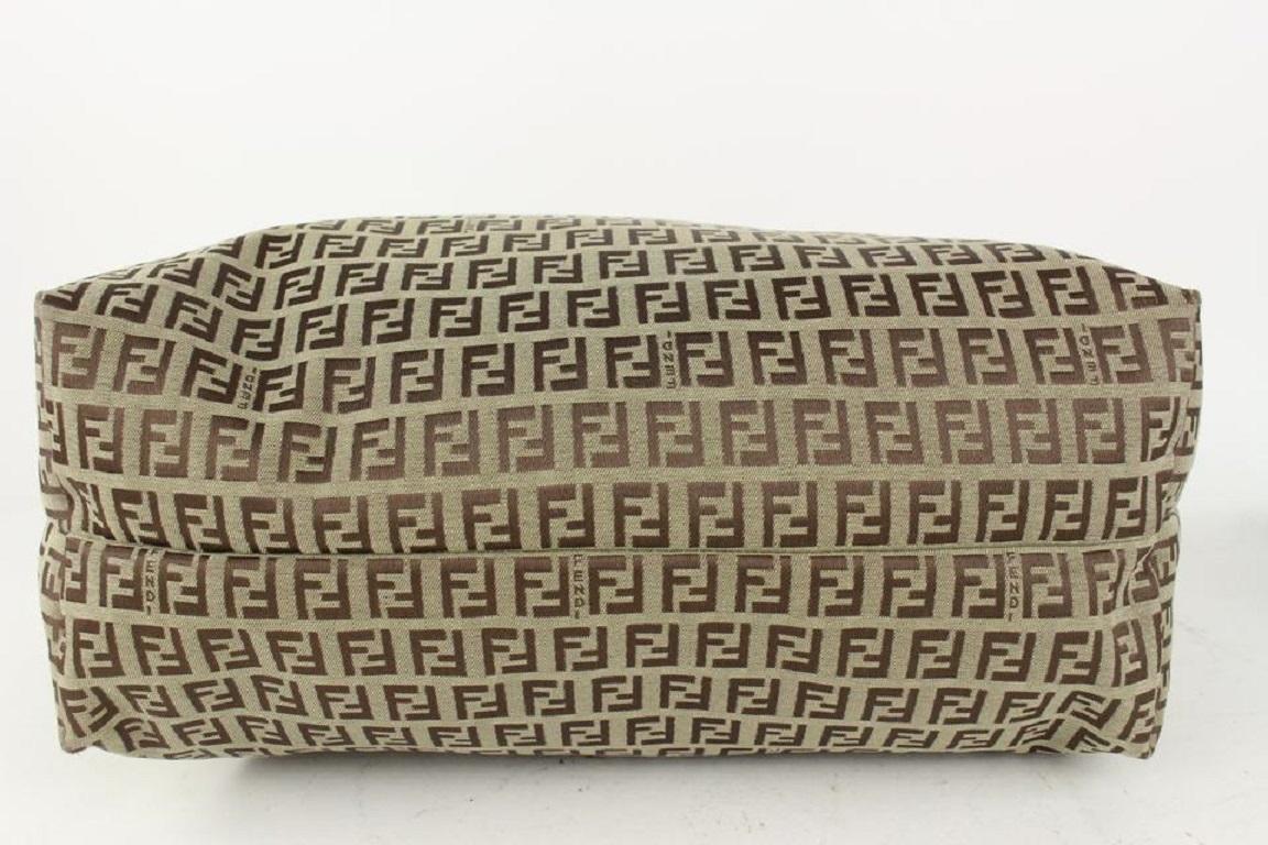 Fendi Brown Monogram FF Zucca Roll Tote Bag 1020f49  For Sale 3