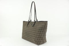 Fendi Brown Monogram FF Zucca Roll Tote Bag 929ff1