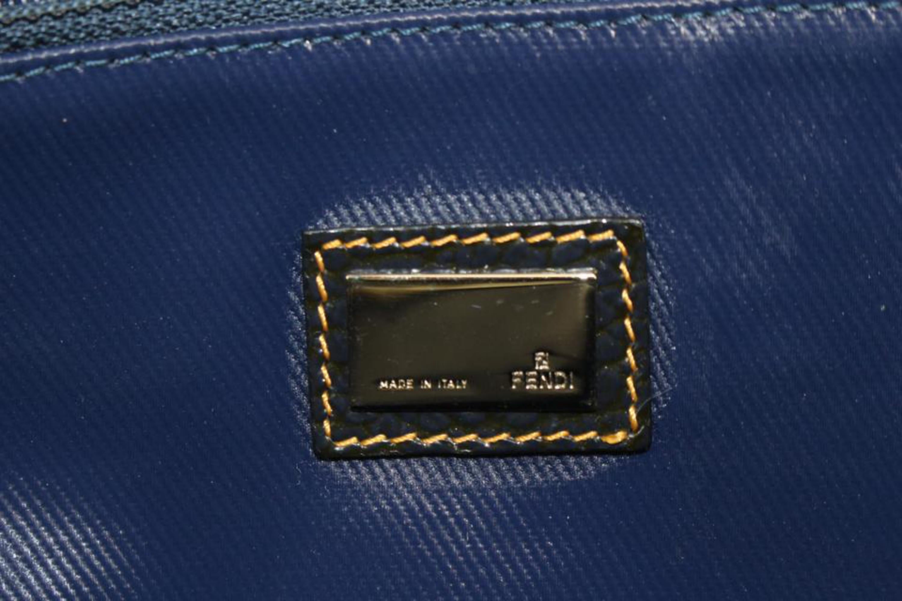 Gray Fendi Brown Monogram FF Zucca Roll Tote Shopper Bag 44f89 For Sale