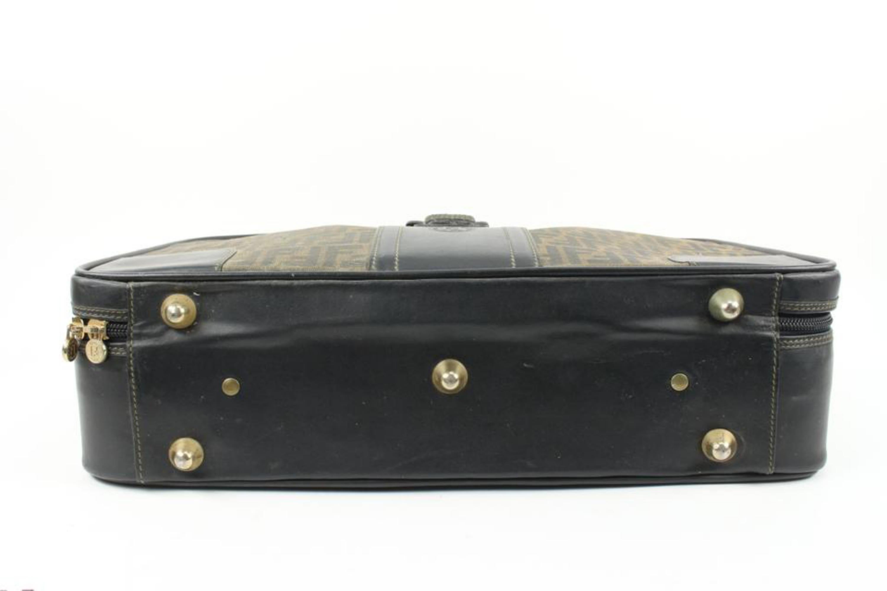 Fendi Brown Monogram FF Zucca Trunk Luggage Suitcase 119f10 For Sale 1